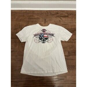 Harley Davidson T Shirt L White Short Sleeve Virginia Beach VA